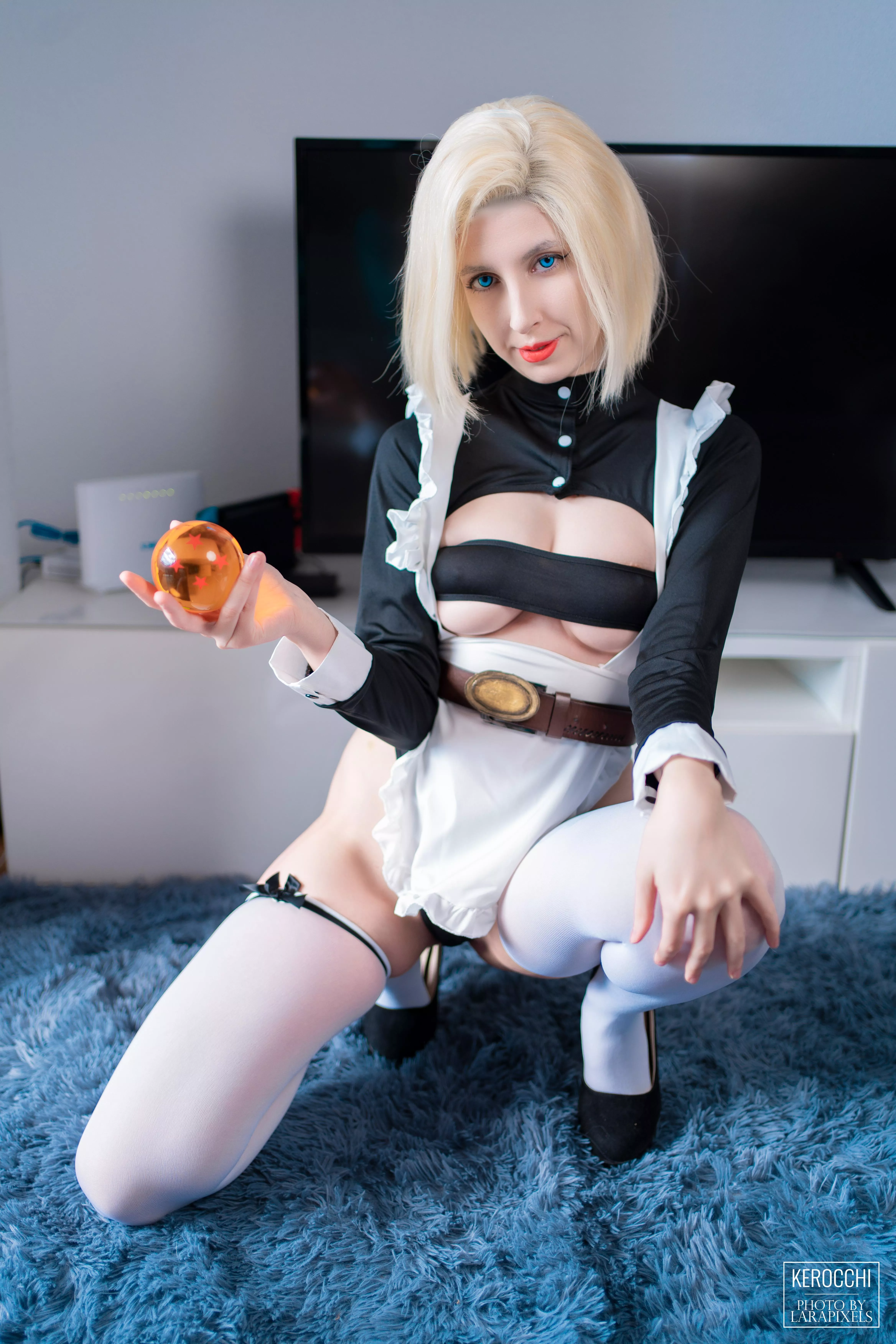 Android 18 maid from Dragon Ball Z by Kerocchi