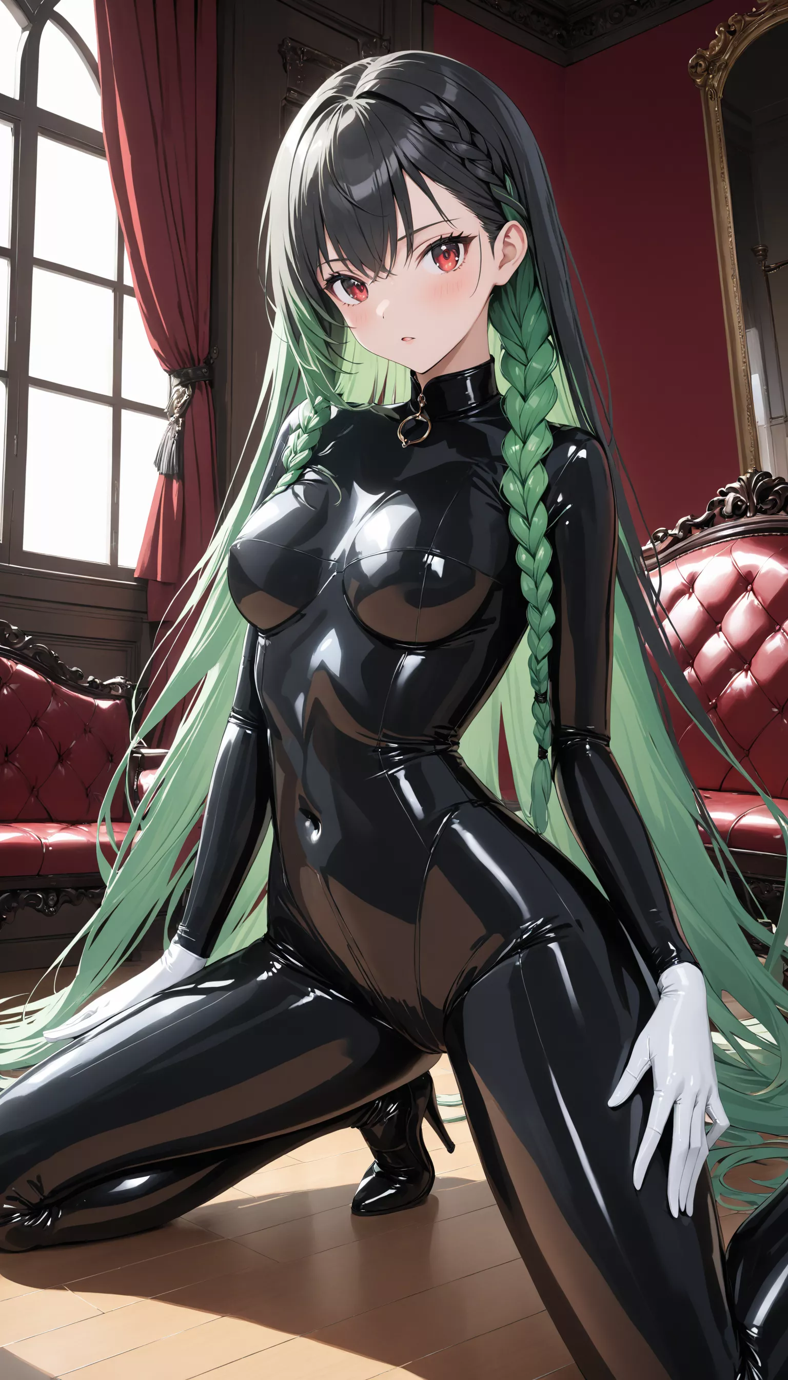 Black Latex, White Gloves