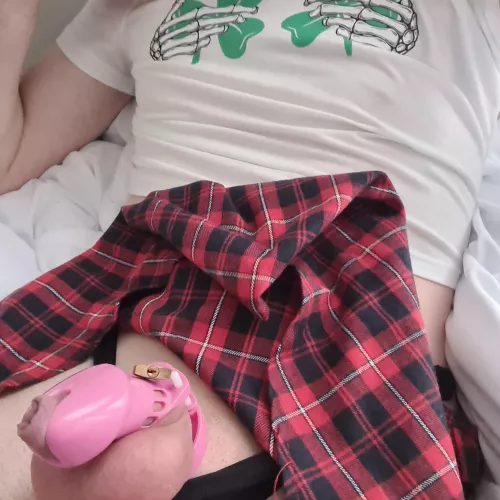 Cage under a skirt is peak