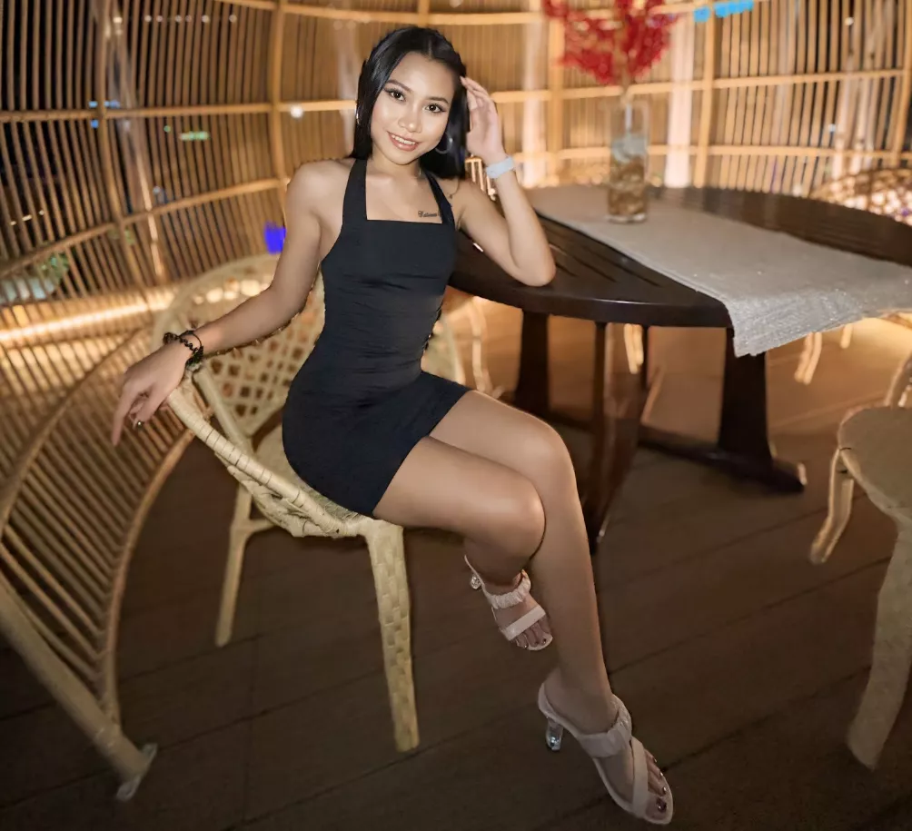 Classy in my black dress