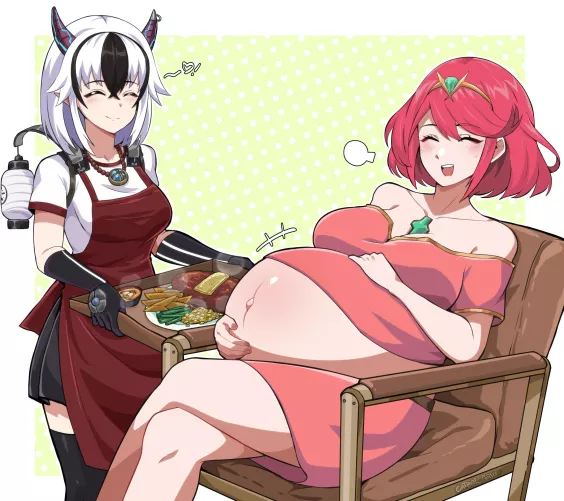 Crosette loves Pyra being pregnant! (@Spectereklaw)