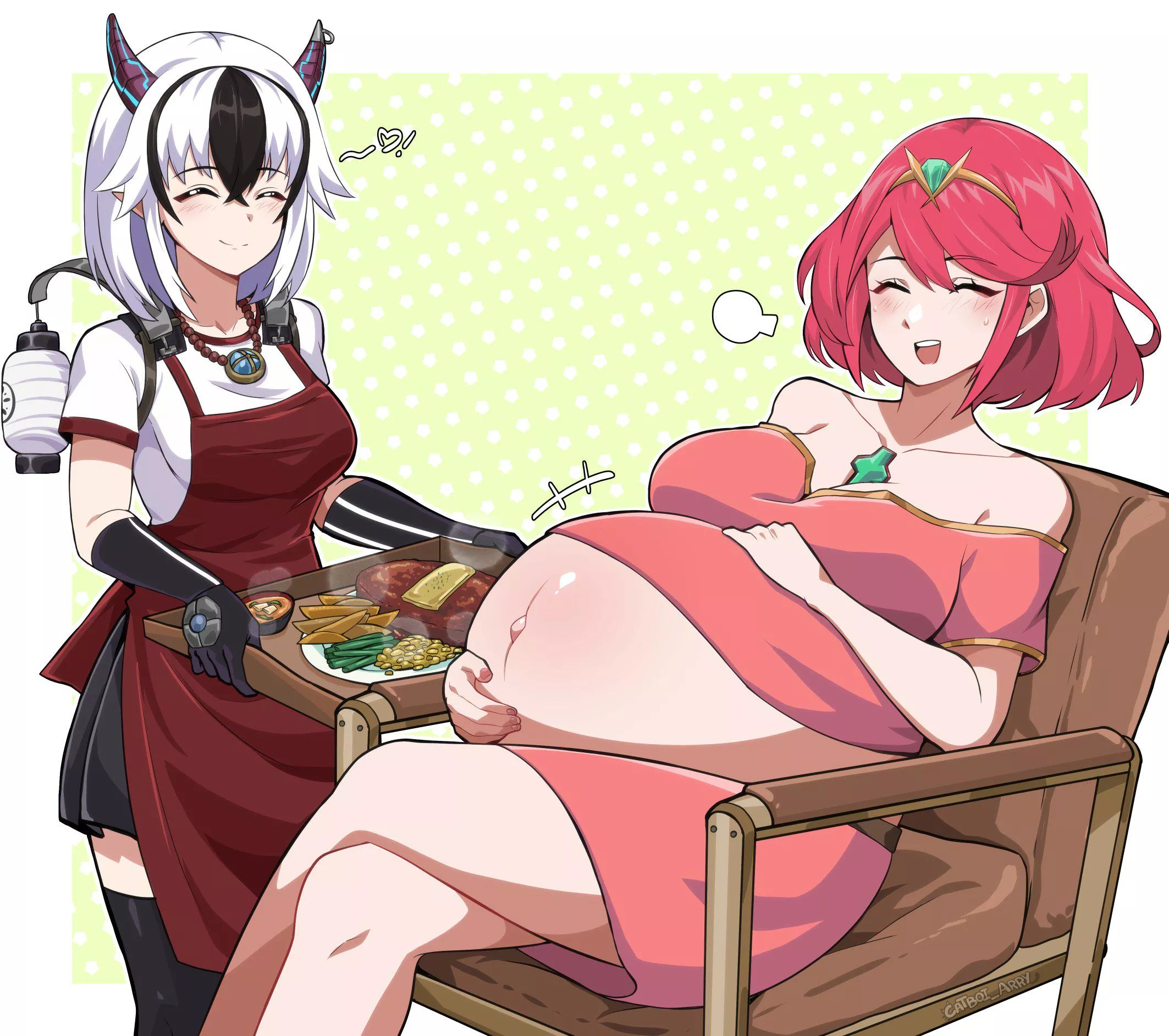 Crosette loves Pyra being pregnant! (@Spectereklaw)