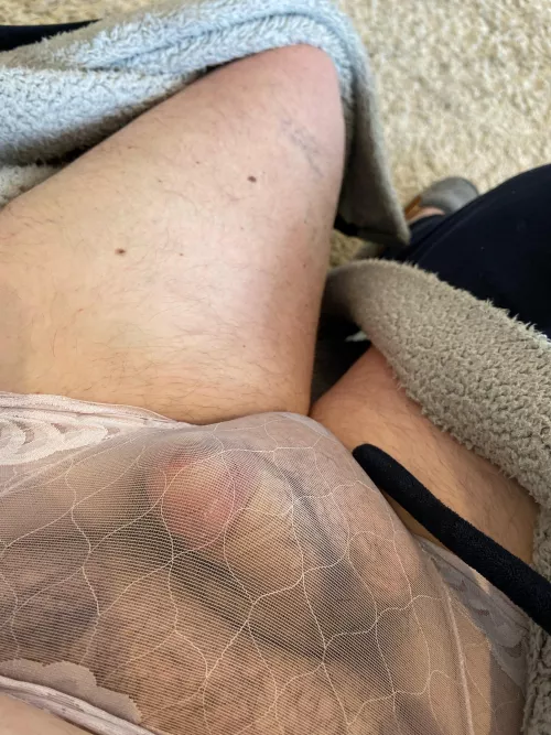 Dominant gf likes me to wear see through panties for her fun