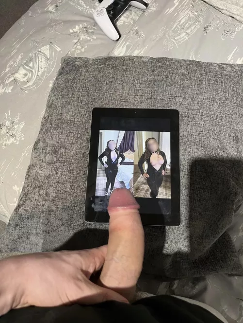 Hubby showing his appreciation (fm)