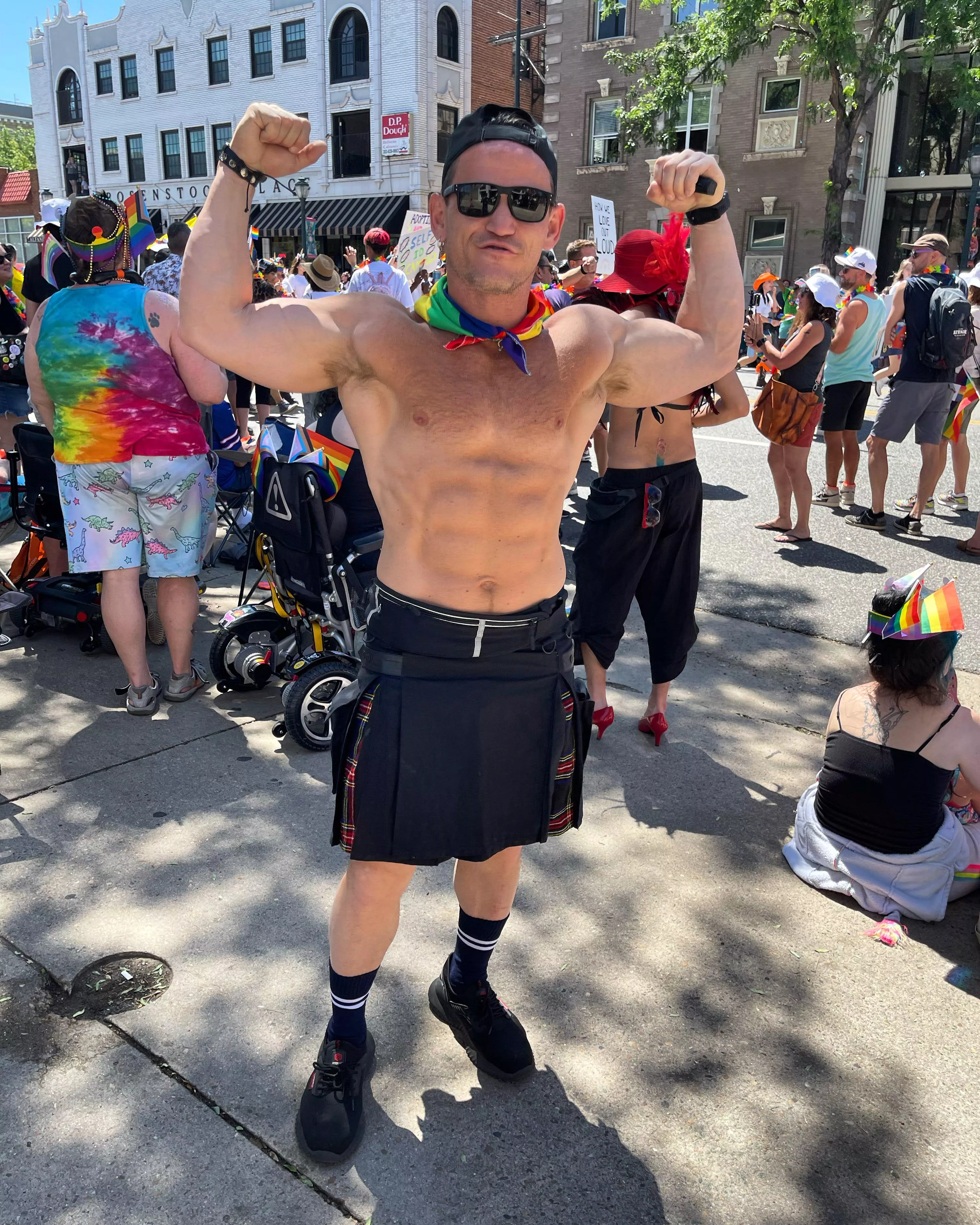 I decided to go to Denver Pride 2023 in a kilt. I didnt wear any underwear underneath. Felt great to go commando!