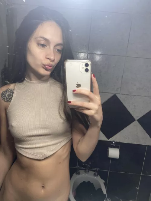 I love not wearing a bra 