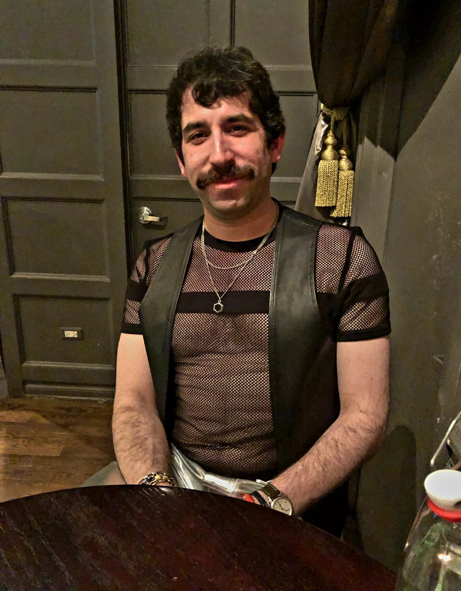 i'm 33 and I finally wore a club outfit. silver pants not pictured.