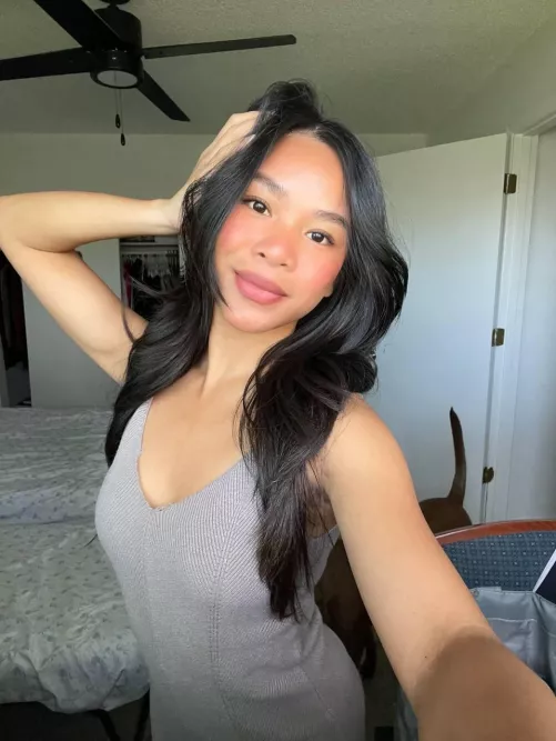 Just embracing my natural beauty, flaws and all