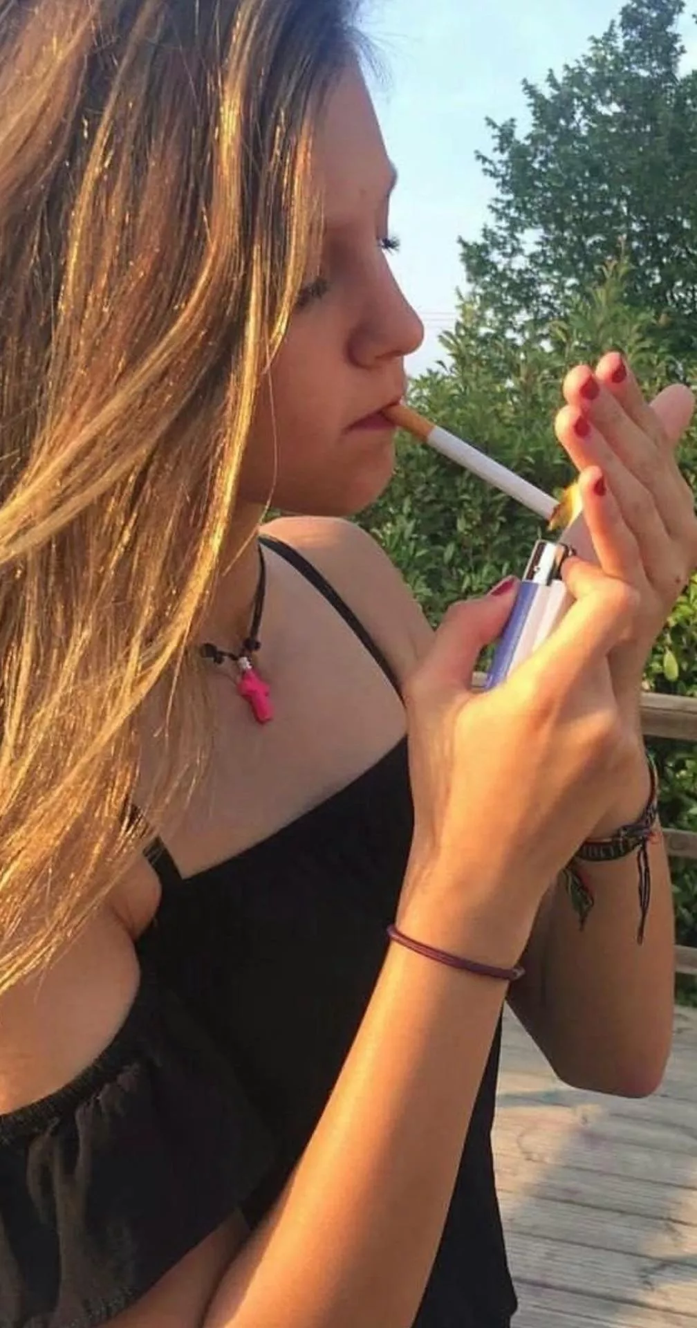 Lighting up between classes