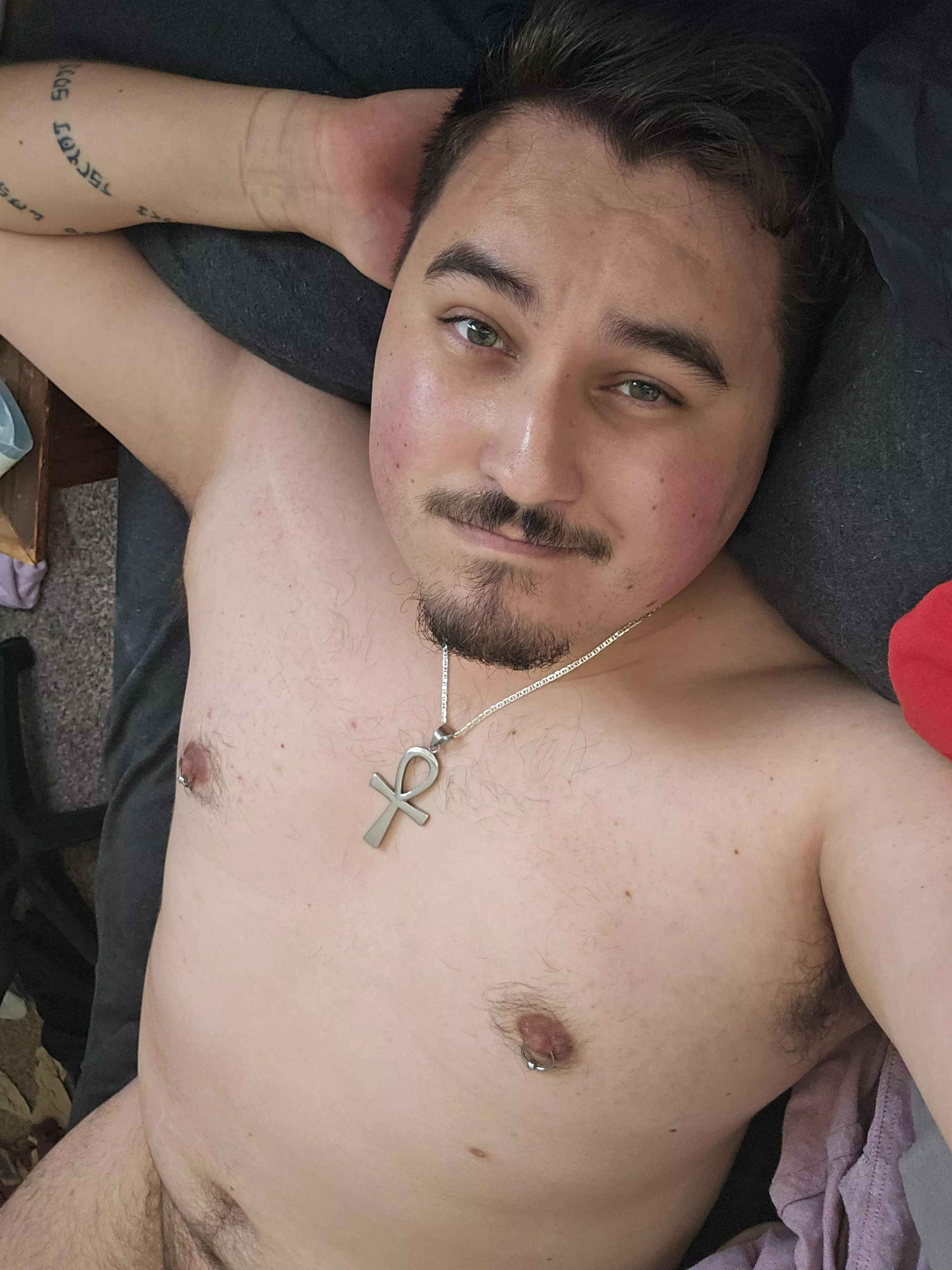 Long day? I kept the bed warm for ya.