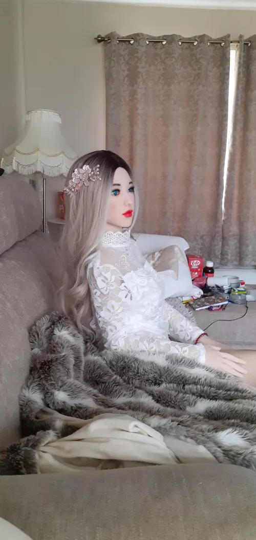 Looking cute watching tv