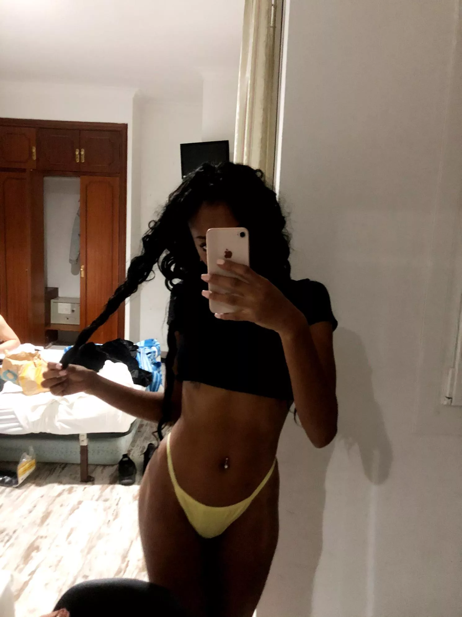 Lunch is between my legs