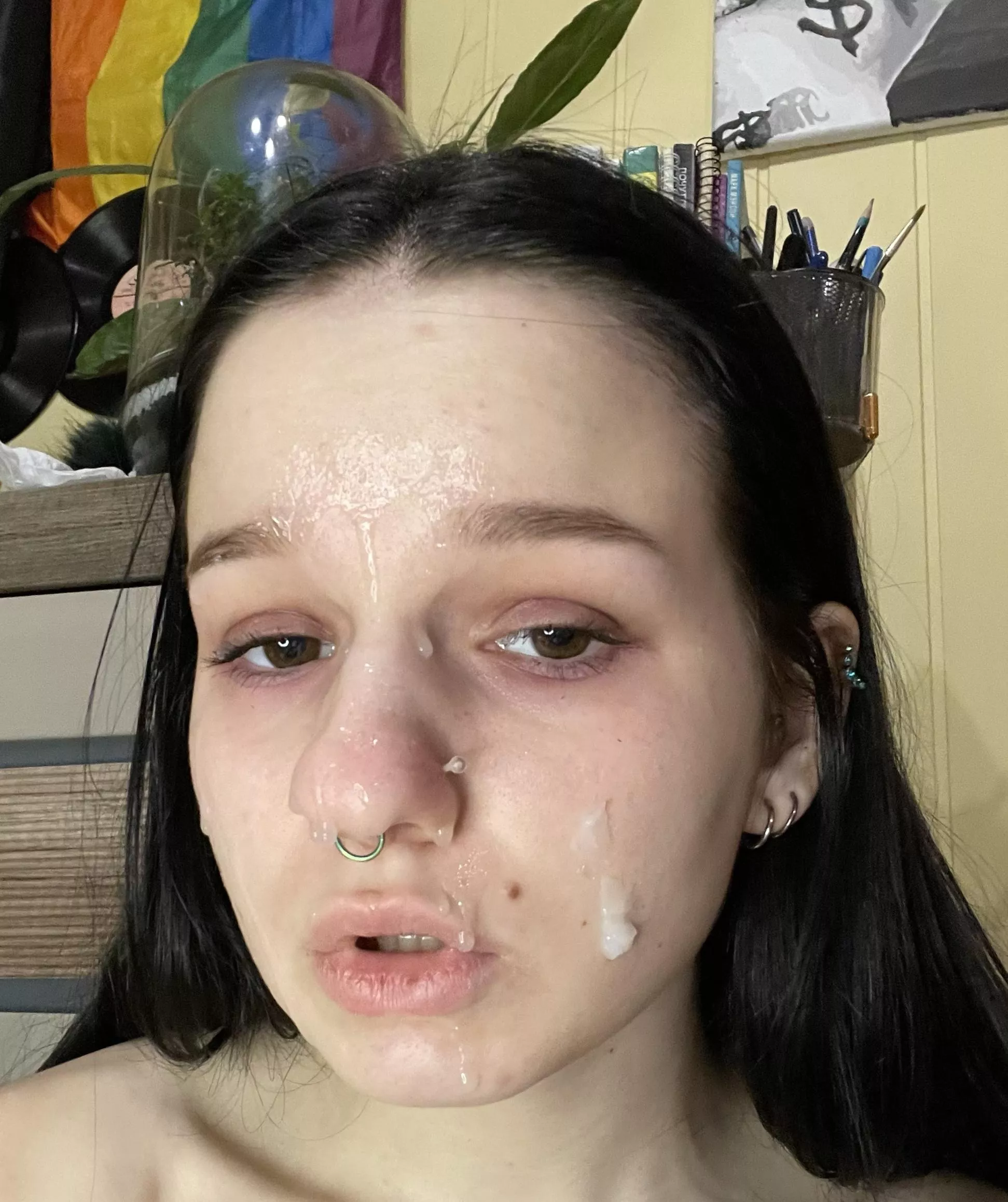 my daddy likes how my face looks now