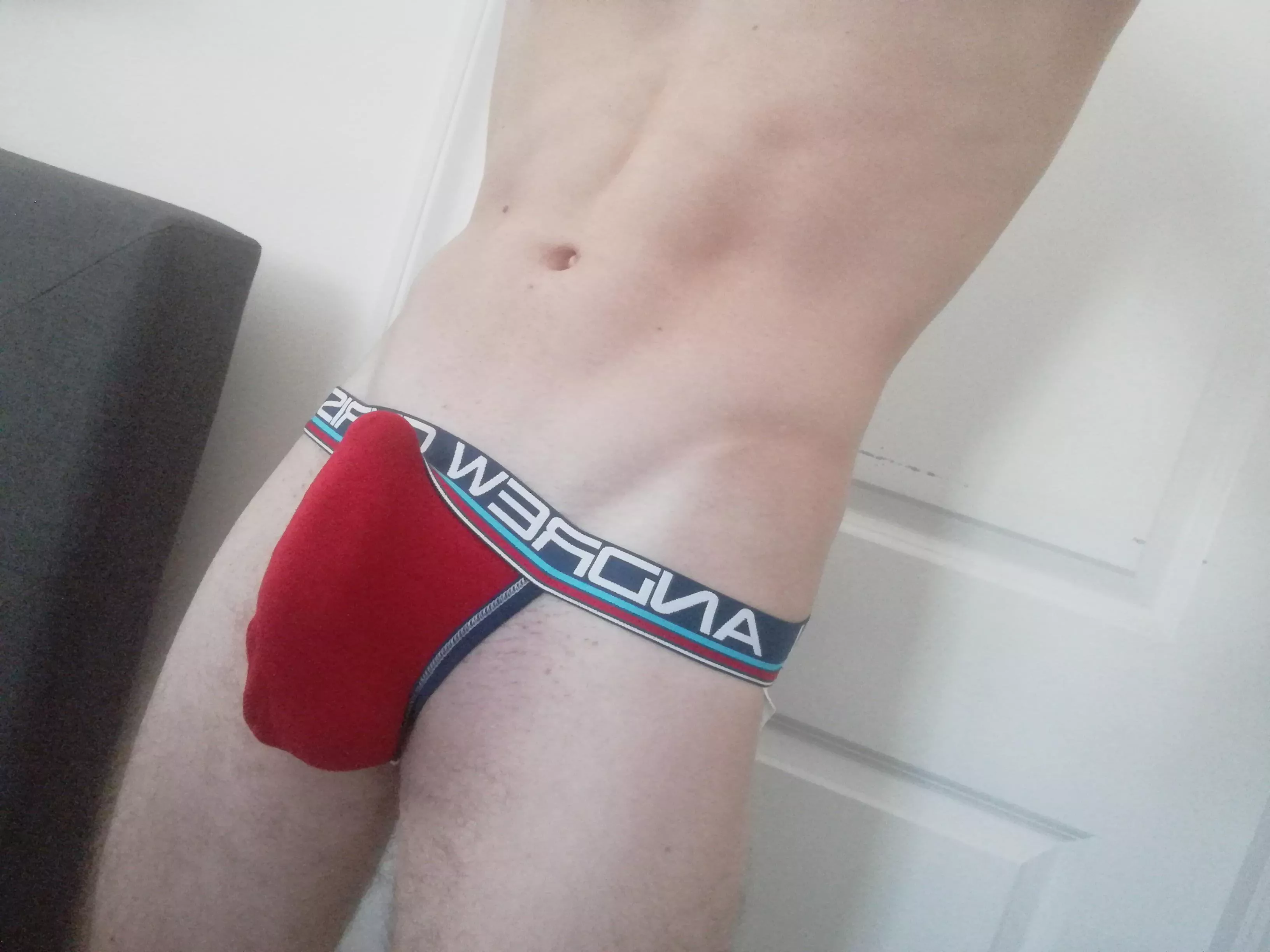 my jock can barely contain it