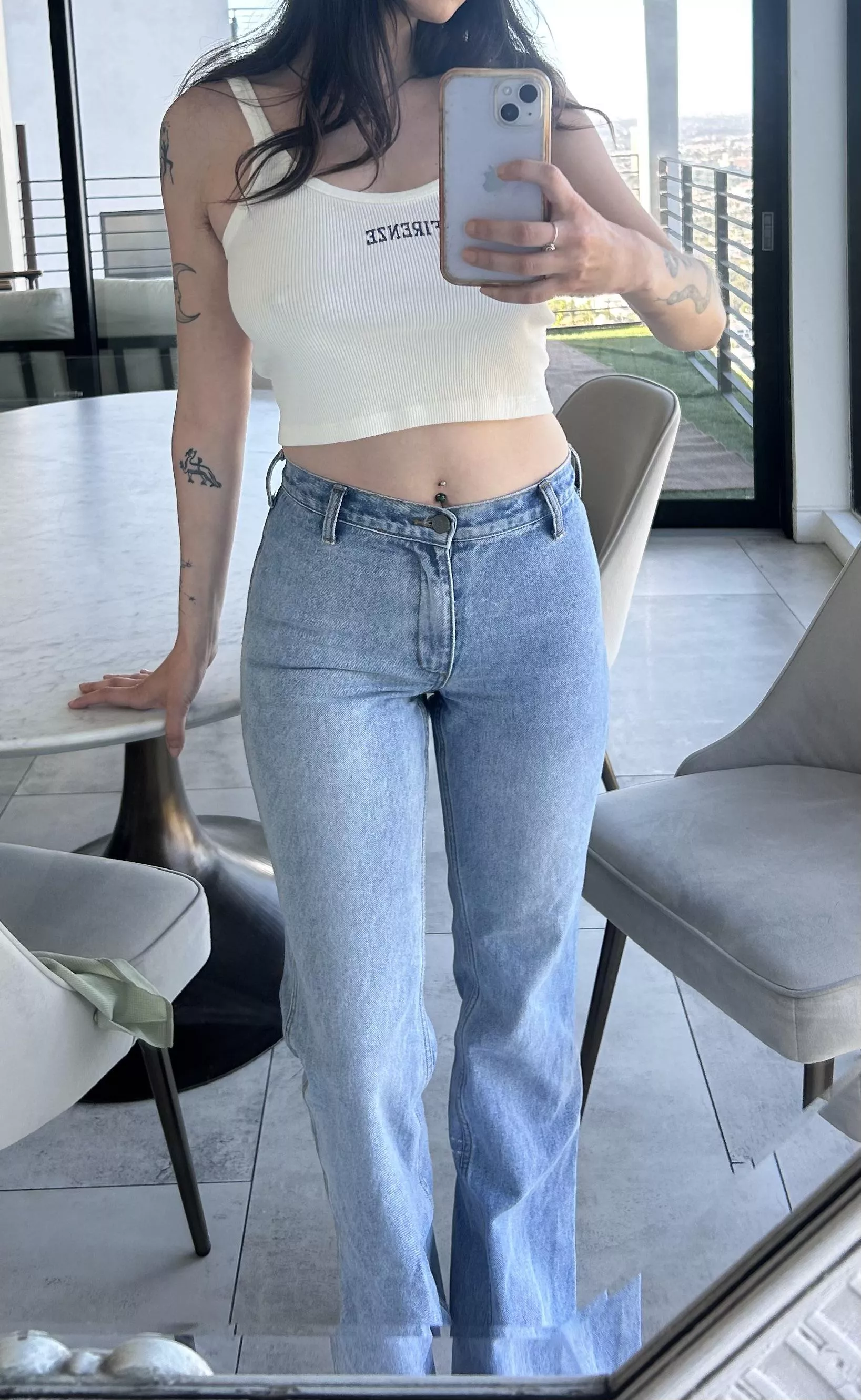 my tummy wants to be seen 🙈  do you think it’s cute? 