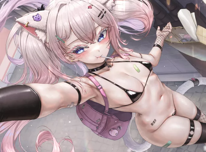 Neko taking a selfie (NormalMan)