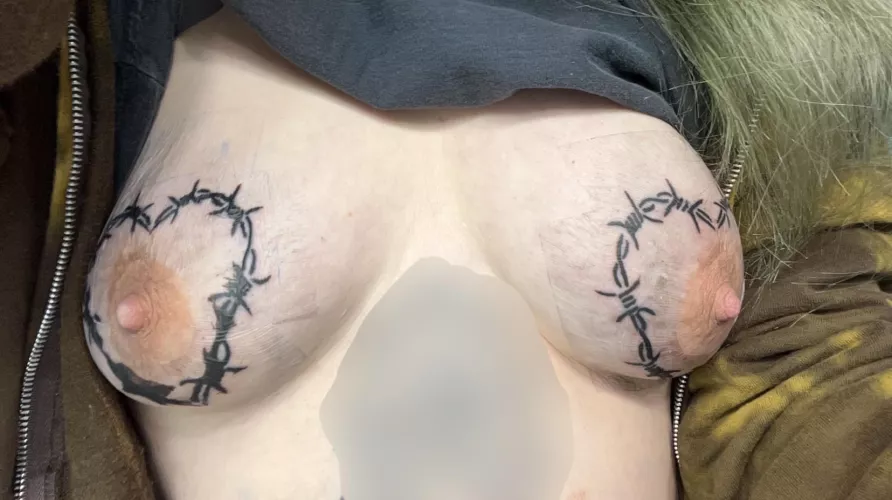 New ink had to show off somewhere!