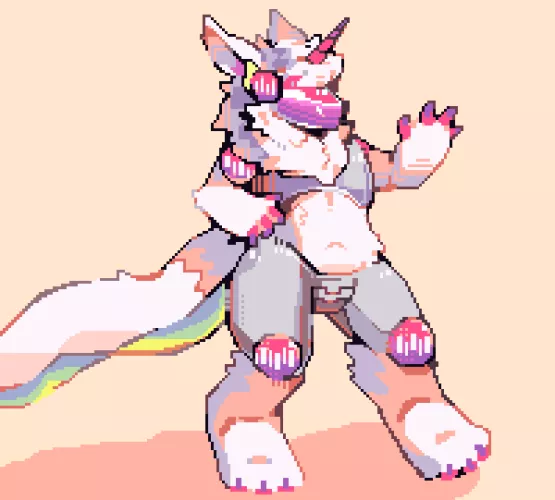 Protogen pixel art i drew