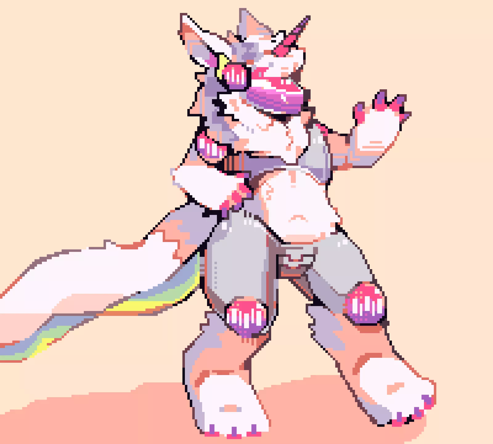 Protogen pixel art i drew