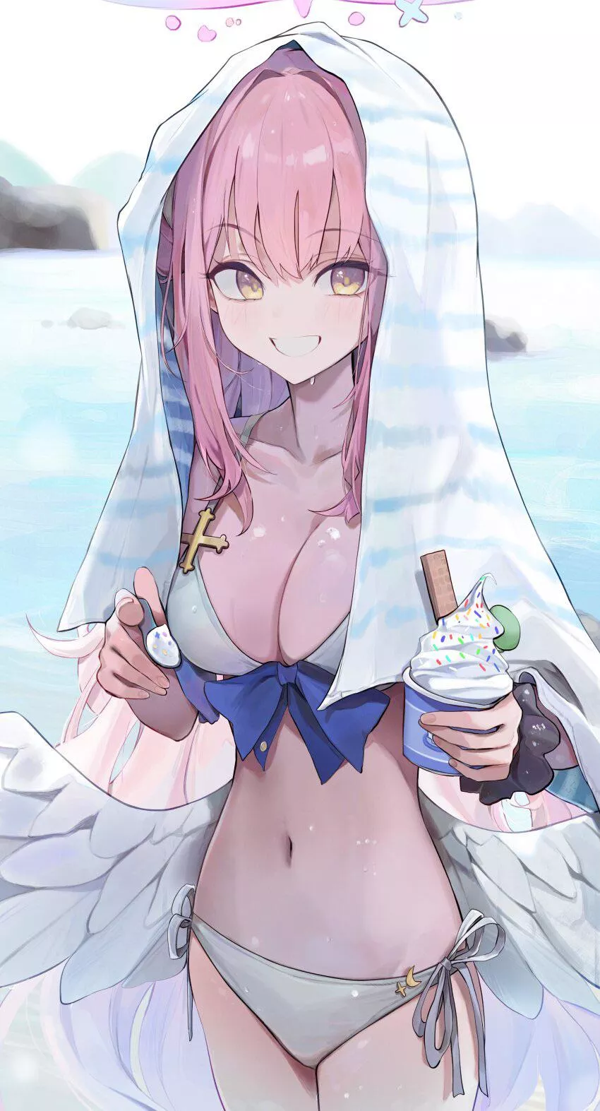 Sexy and cute angel waifu