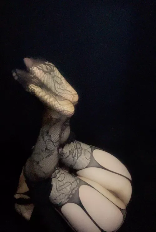 Shall I massage your cock with these delicious feet?