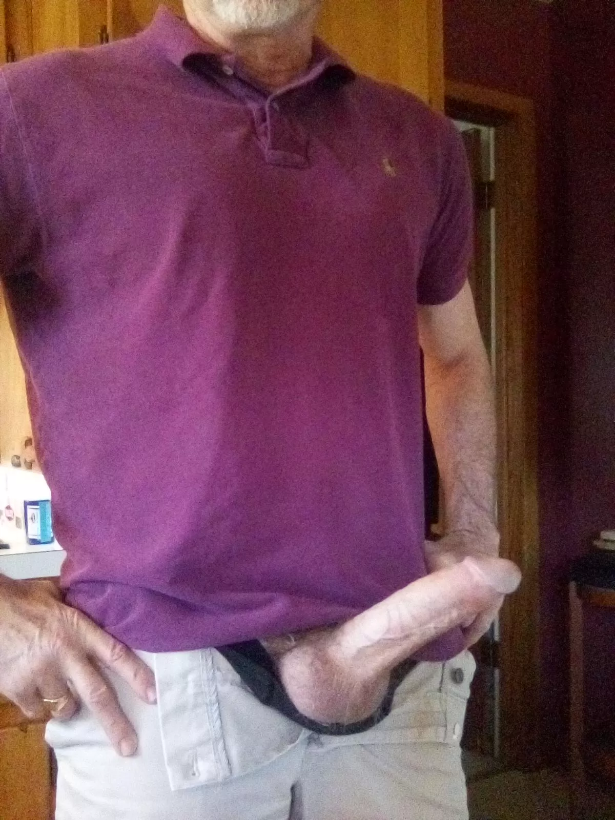 Standard Grand Dad uniform. Polo and khakis! 63.