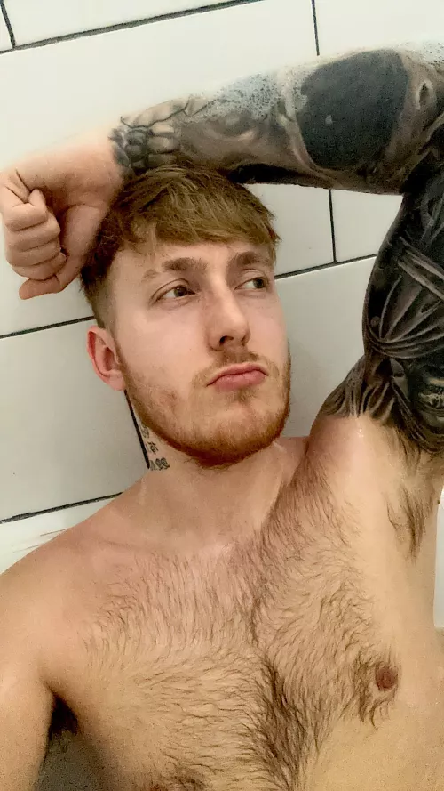 Tattooed dude here to chill the mood