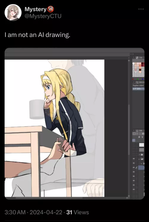 This should go without saying. Never accuse Mystery of AI Art again and pay attention. 