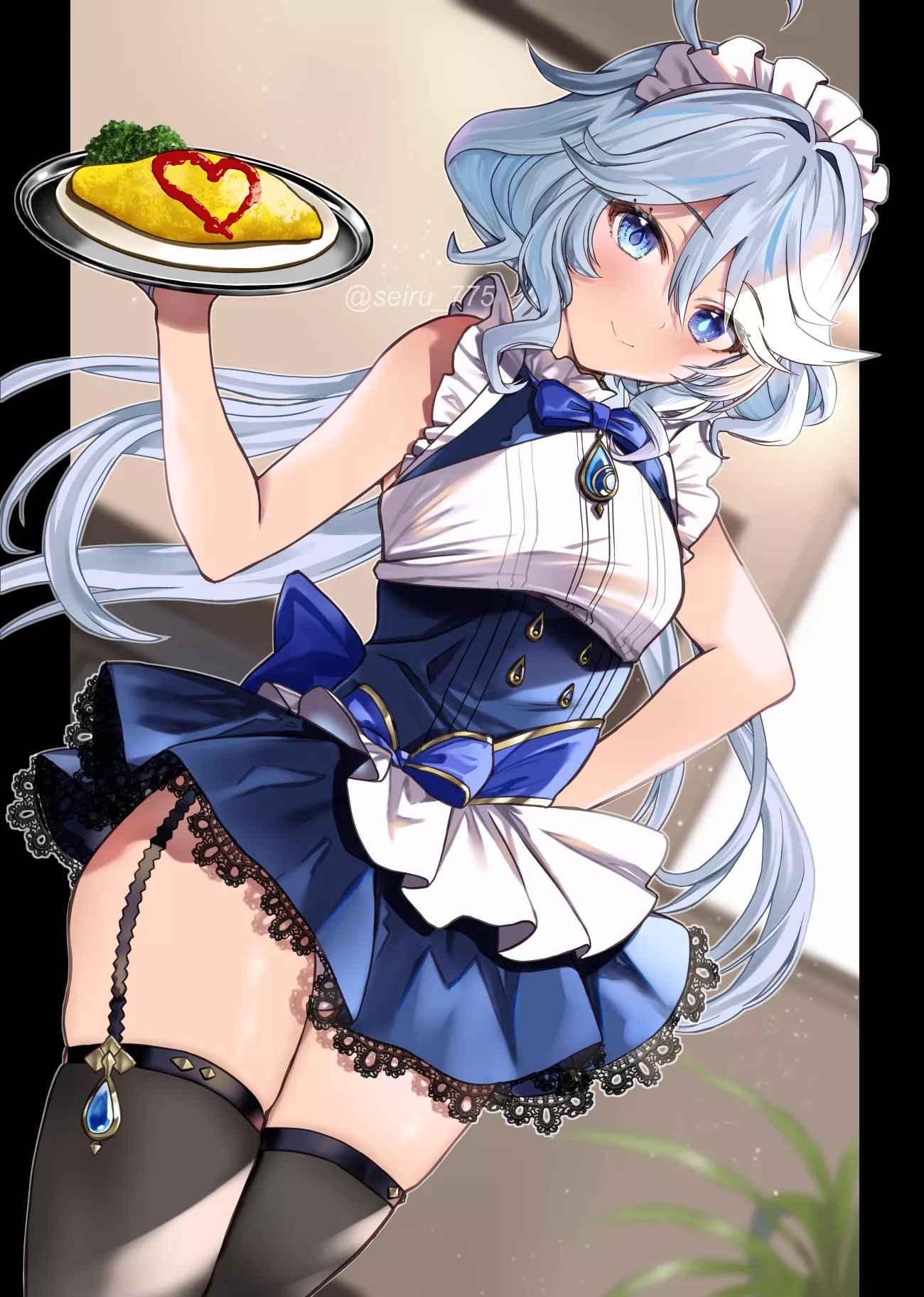 Waitress Maid Furina [Genshin Impact]