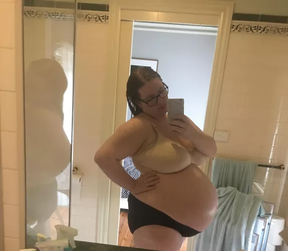 Would you still fuck me this heavily pregnant ?