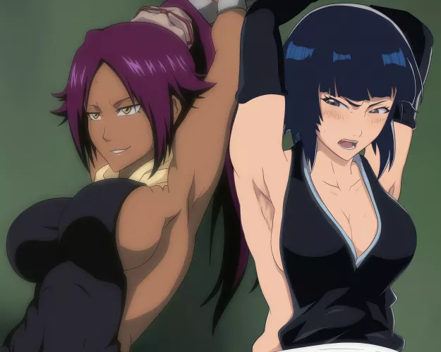Yoruichi & Soifon chained up