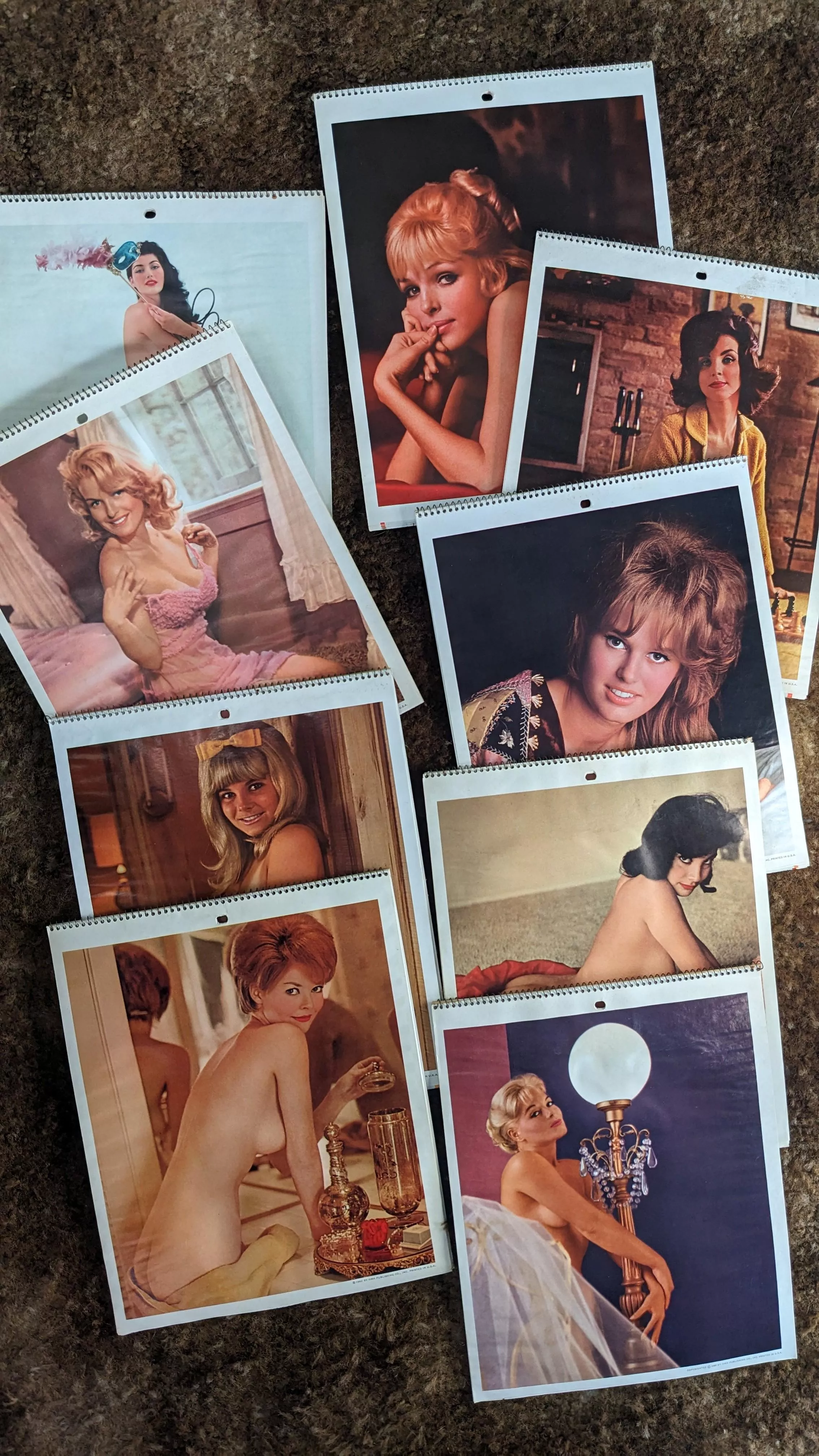 1960's Playboy Playmate calenders.