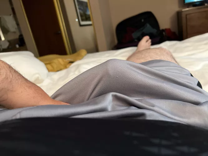 Alone in the hotel, keep me company?