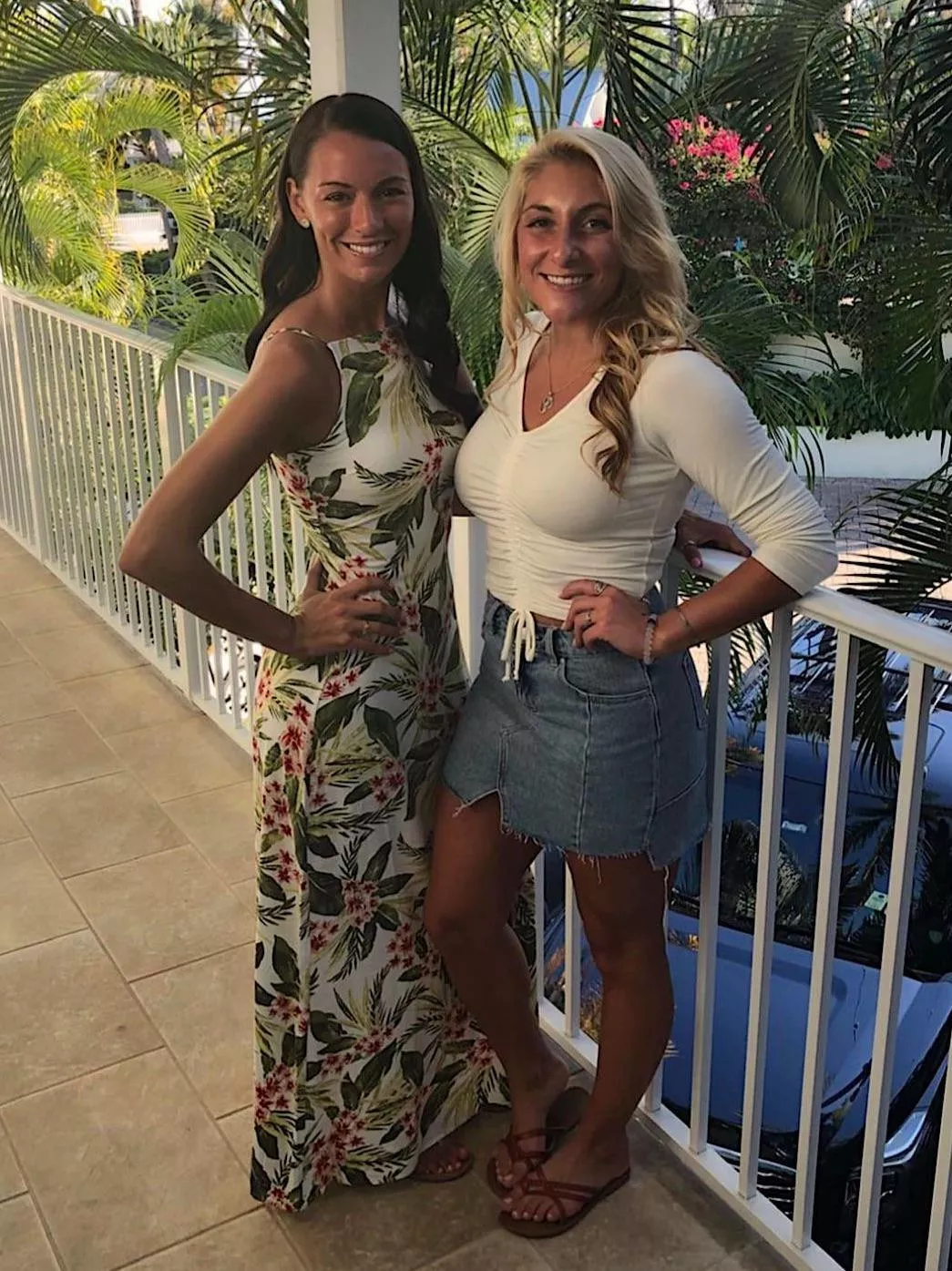 Brunette and blonde. [2]