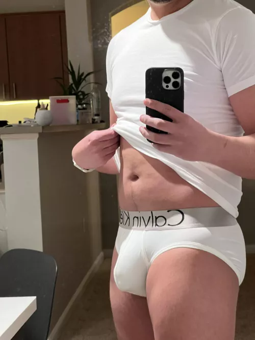 Can’t go wrong with a classic pair of white briefs