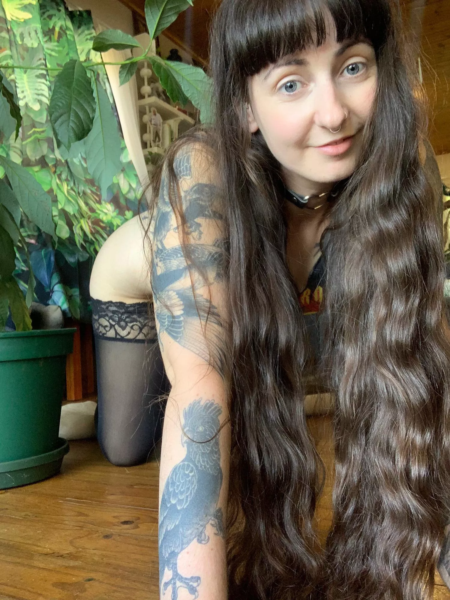 Hair this long is begging to be pulled