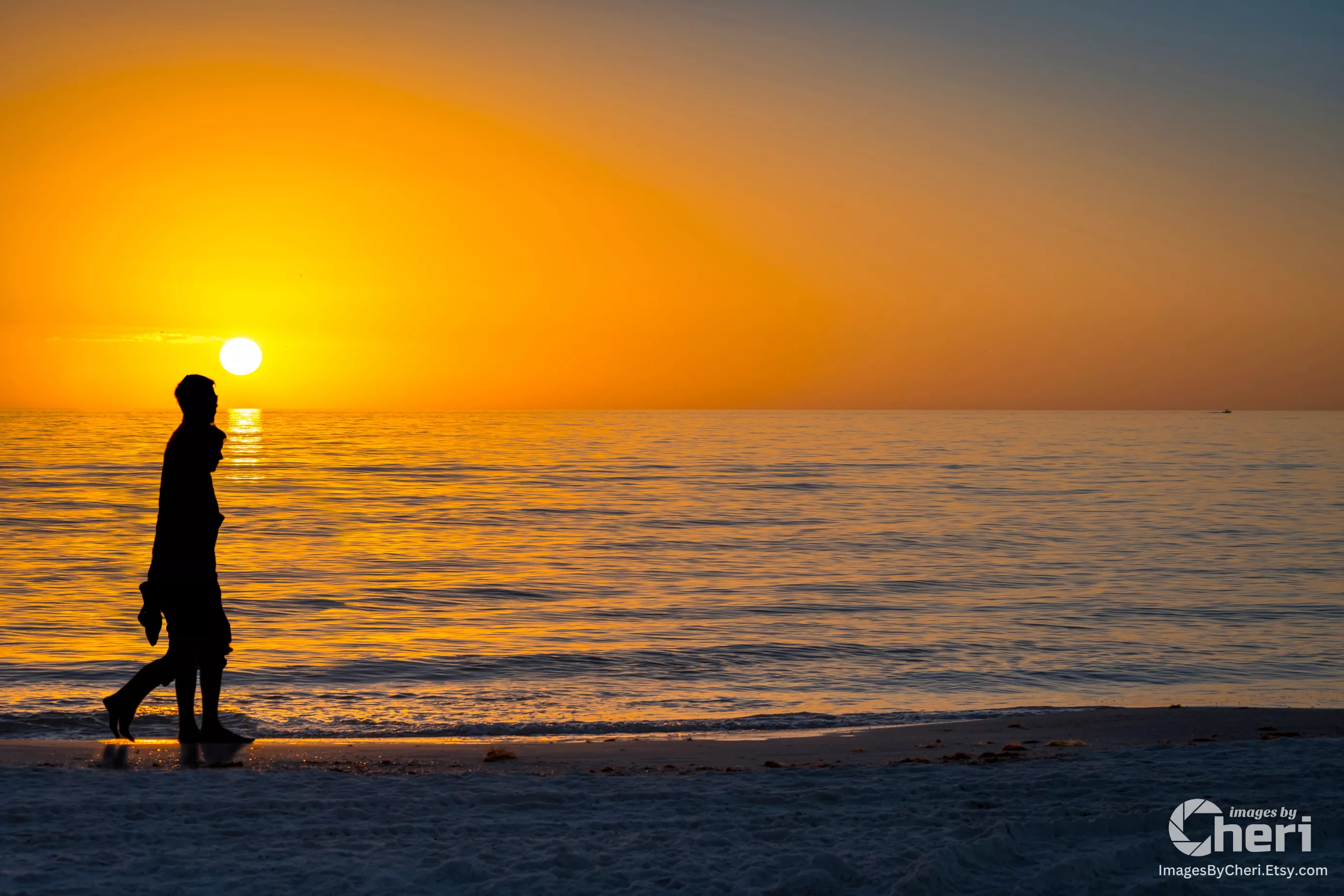 Happy National Lovers' Day! ❤️ Sunset at Florida Beach.