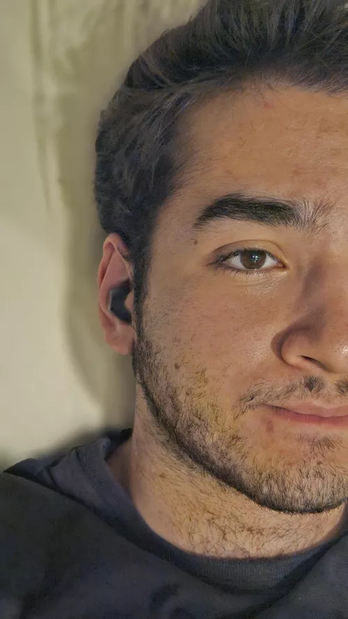 Here is a close up of my face with all of its flaws 😆