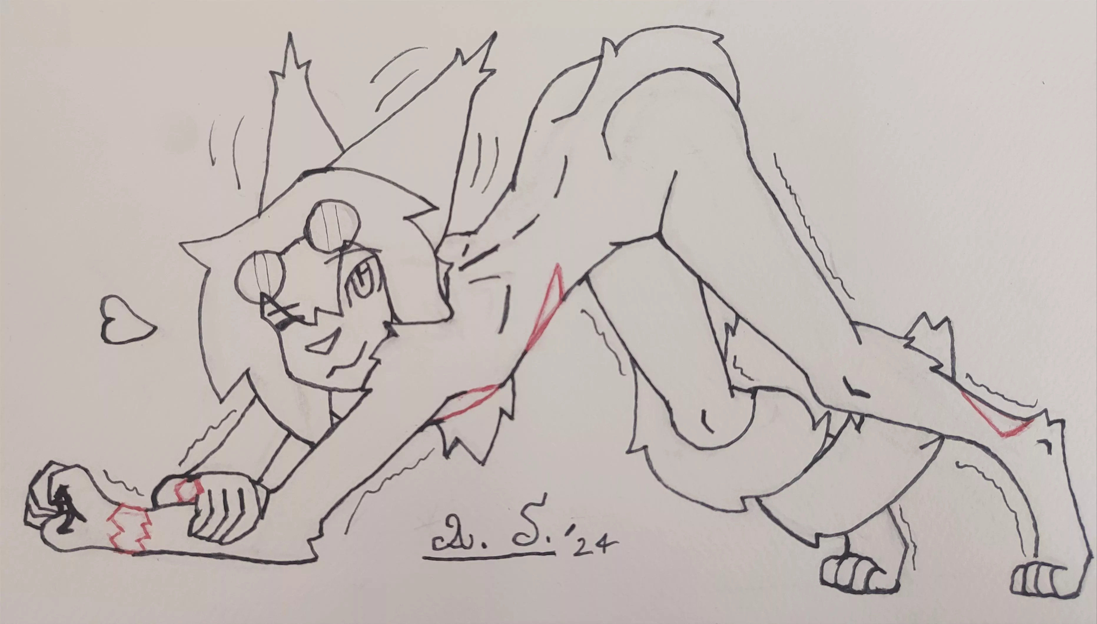 He's been stretching for a while now (by me ! 23/04/2024)