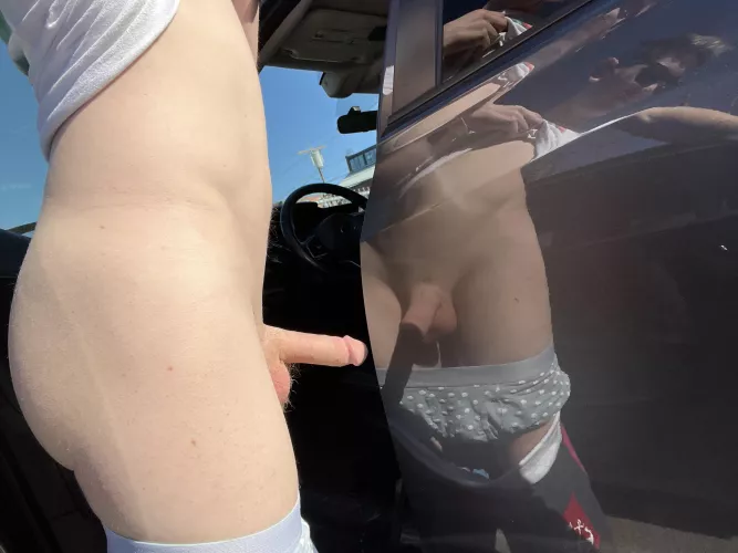 In the cannabis parking lot. Would you come up to me?