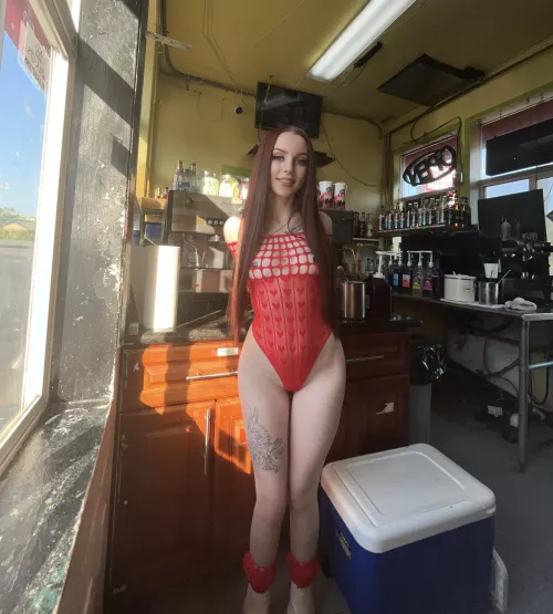 It's a red lingerie kinda day.