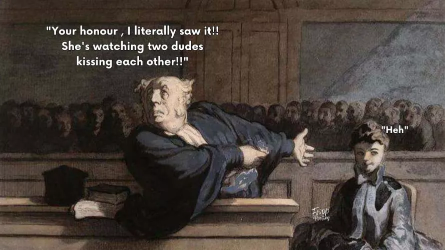 It's more than just a kiss, your honor