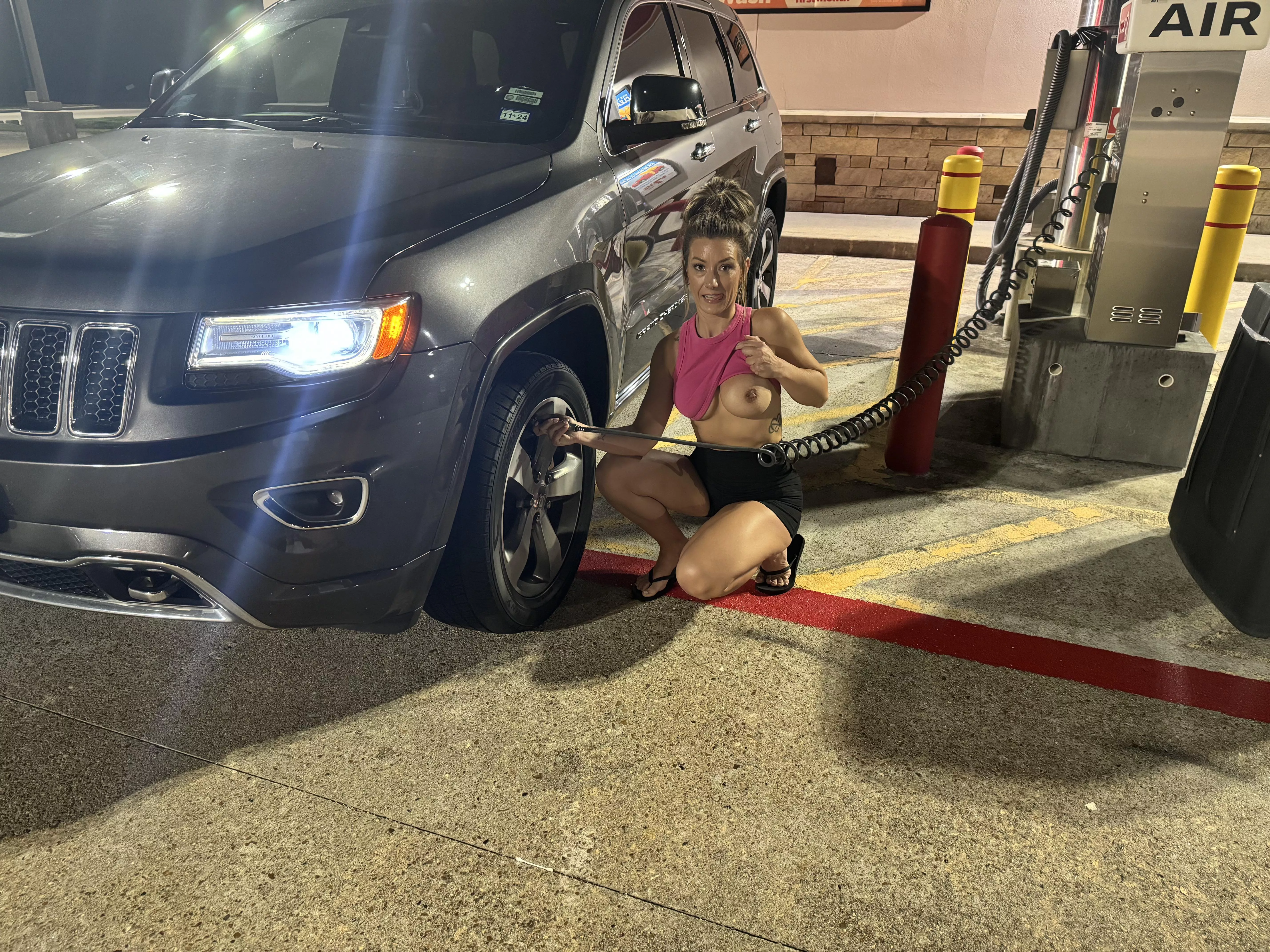 Just airing up the tires 