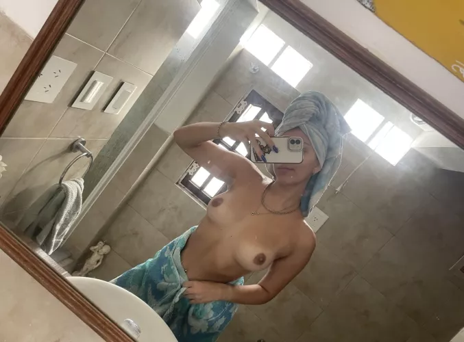 just got done shower