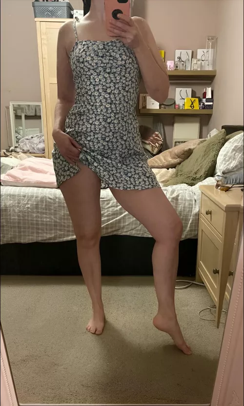 Just legs and a cute little sundress