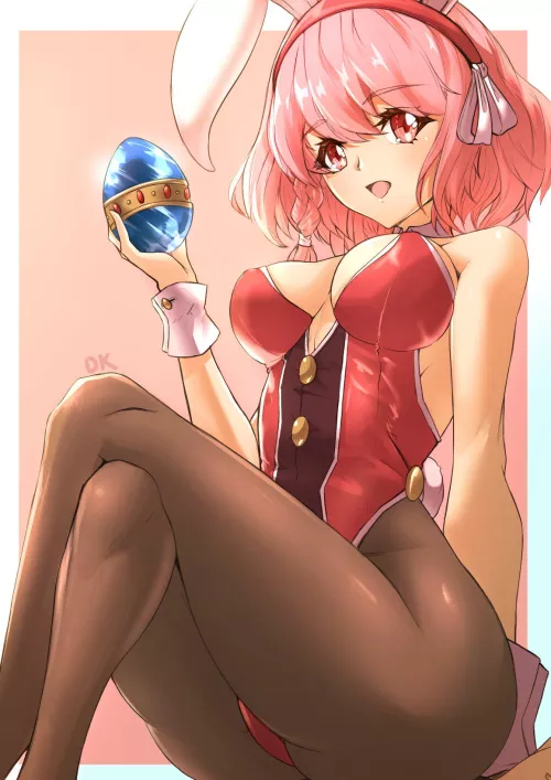 Lapis in a bunny outfit