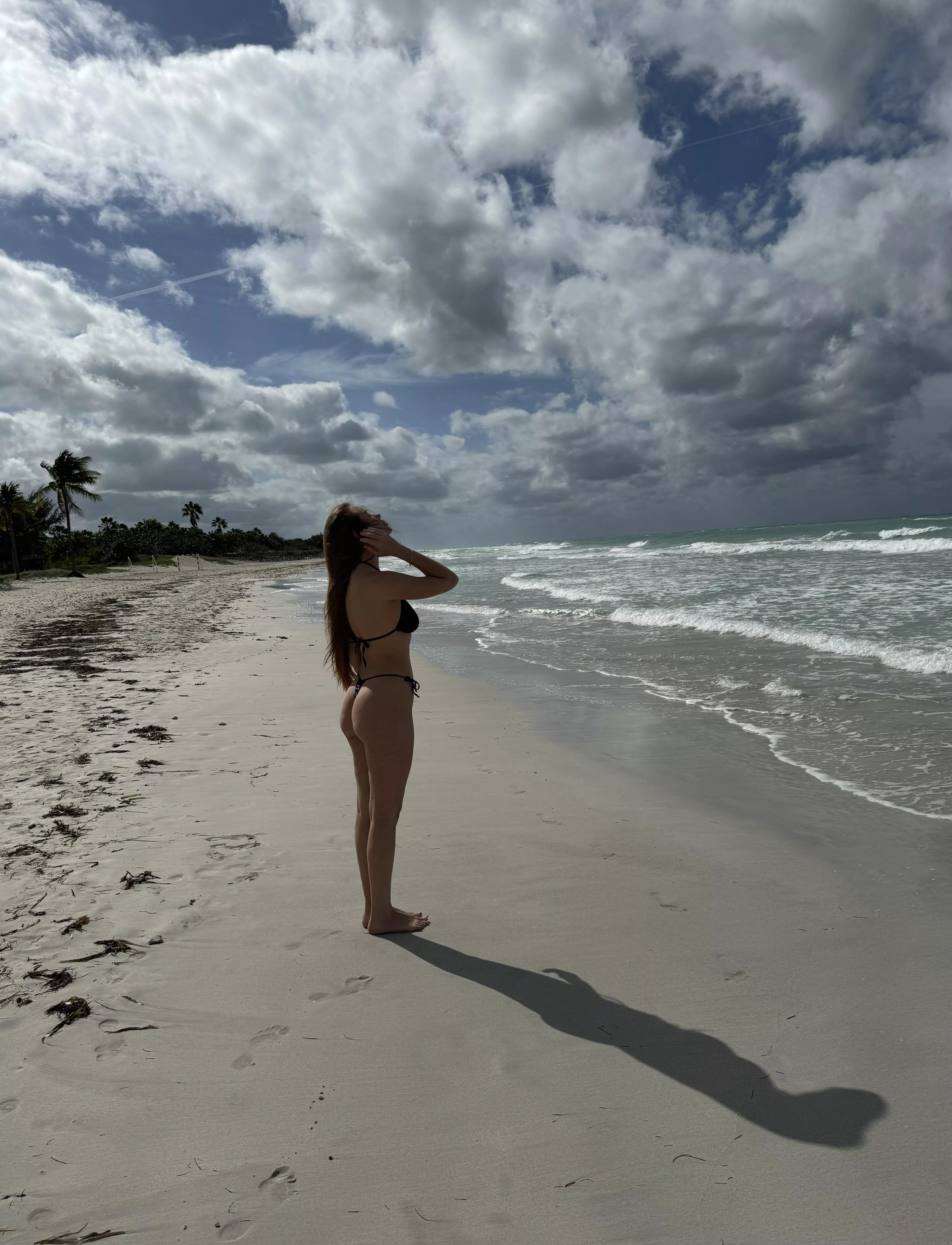 Lots of beautiful beach view and very little bikini