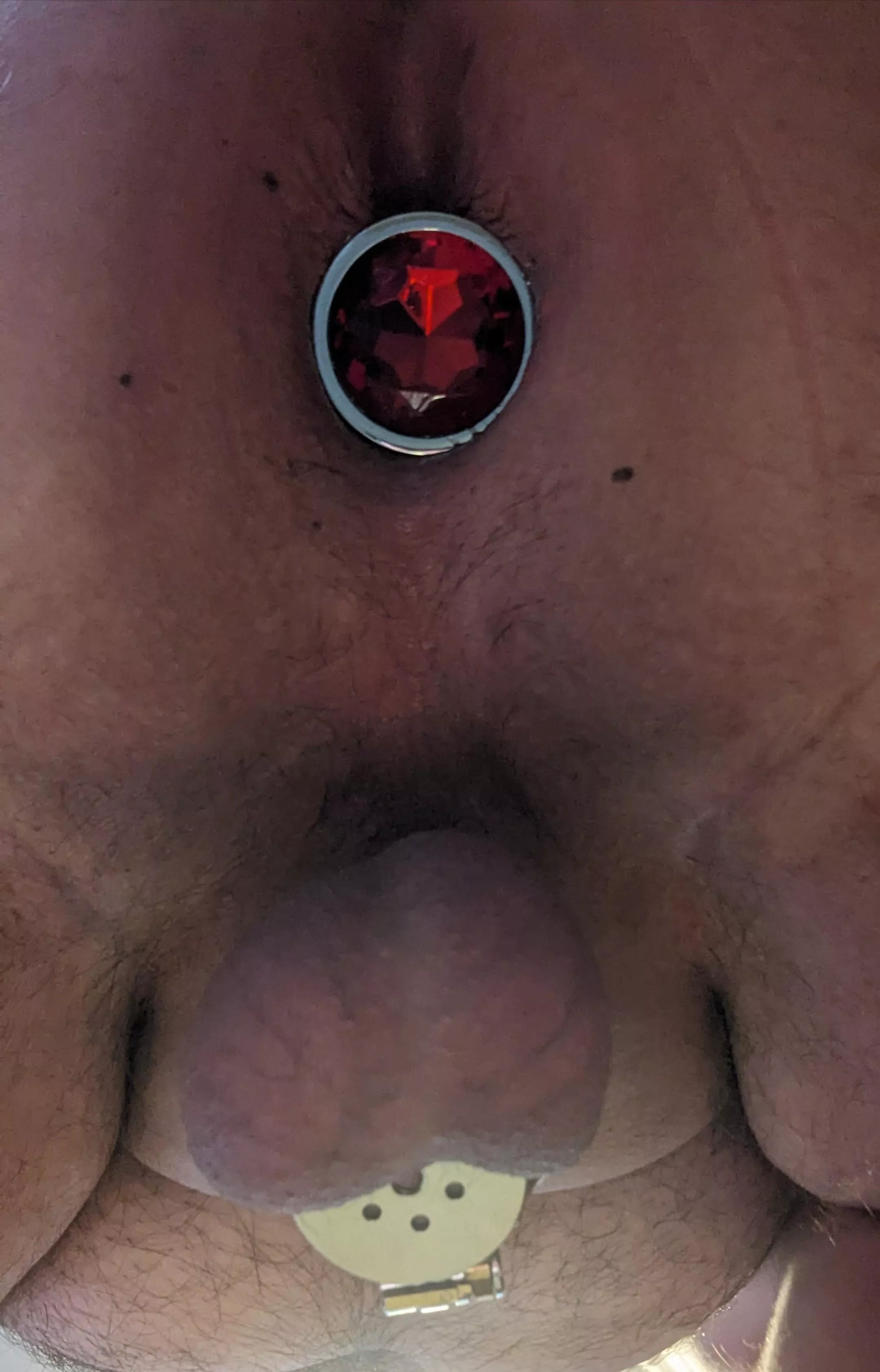 Nothing like being locked up and plugged up 🥵