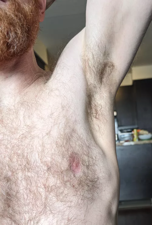 Post workout, no deodorant. You'd better get in there.