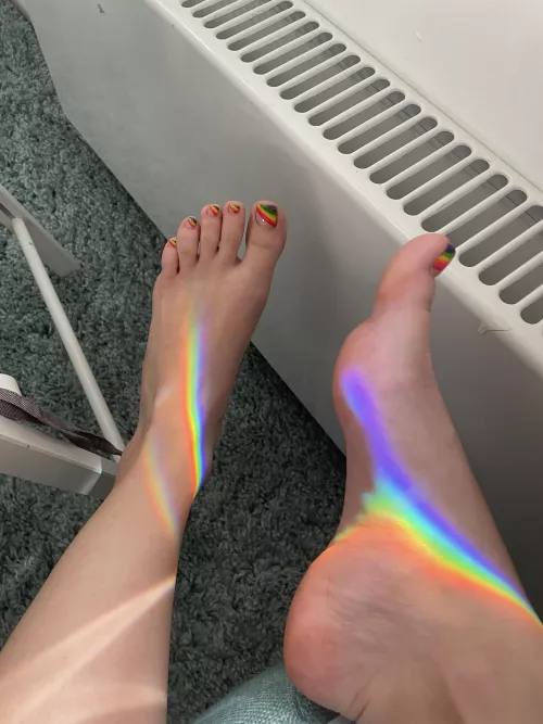 Rainbow on my feet